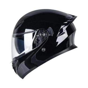 Imagem de Capacete De Motocicleta Masculino Com Viseira Dupla, Proteção Solar, P