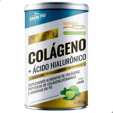 Imagem de Colageno Hidrolisado e Acido Hialuronico 450g Shark Pro-Unissex