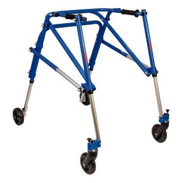 Imagem de Andador Posterior De Alumínio 4 Rodas Tam M Até 110kg Mercur