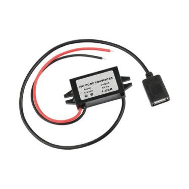Imagem de Conversor DC-DC À Prova d'Água De 12V 24V Para 5V, Adaptador USB-A Fêm