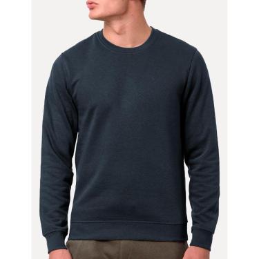 Imagem de Moletom Calvin Klein Jeans Masculino Crewneck CK Small Bordado Marinho Tamanho:EGG-Masculino