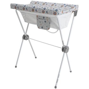 Imagem de Banheira para Bebe Com Trocador Dobravel Kiddo Slim Plus Cinza