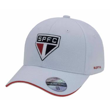 Imagem de Boné São Paulo SuperCap Símbolo Bordado Aba Curva - Masculino Tamanho:Único;Cor:;Gênero...