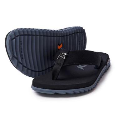 Imagem de Chinelo Sandália Kenner Kivah Gold Masculino, Preto, Cinza, 41