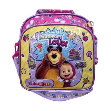 Imagem de Lancheira Escolar Infantil Chenson MB15X11 Masha e o Urso, Rosa