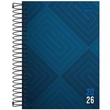 Imagem de Agenda 2026 diária espiral 176 folhas Zip M5 Tilibra, Azul
