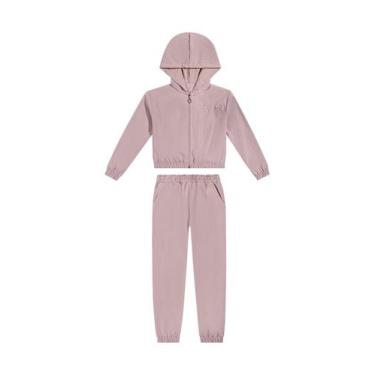 Imagem de Conjunto Moletom Longo Rosa Menina Colorittá, 12, Rosa