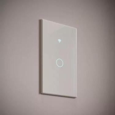 Imagem de Interruptor Inteligente 1 2 3 Botão Wifi Smart Automação Touch Branco 