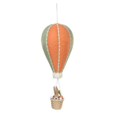 Imagem de Balão Com Cesto E Coelho Decoração Páscoa Para Pendurar 73Cm - Florart