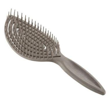 Imagem de Escova Desembaraçante Antifrizz Flexível Amazônia Dompel Cor:Café, Caf