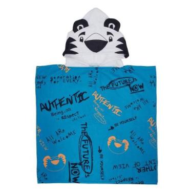 Imagem de Toalha de Praia Poncho Tigor T Tigre LovIt Future Azul - Marisol