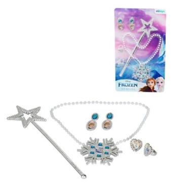 Imagem de Kit beleza infantil frozen disney com 6 peças etitoys