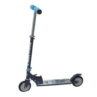Imagem de Patinete Infantil Froes Dobrável Jurassic World Preto/azul, Preto, Azu