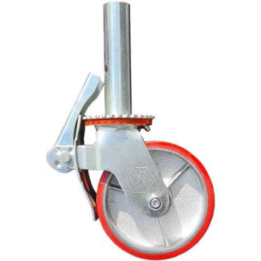 Imagem de Rodízio para andaime 6" com espigão e freio - TA-608L - Triunfo