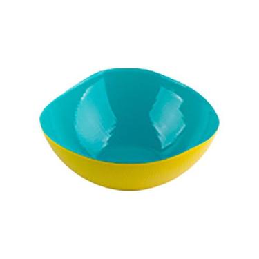 Imagem de Centro de mesa Milky vidro azul amarelo 1,2L 20x7,5cm -L Hermitage - L