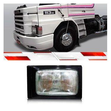 Imagem de Farol compativel SC 112 113 141 142 143 1984 Ate 1987 Completo Com Aro