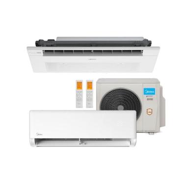 Imagem de Ar Condicionado Bi Split Midea 27000 BTUs (HW 12K+K7 1V 18K) Quente e Frio Inverter 220V R410A (38MBMTA27M5)
