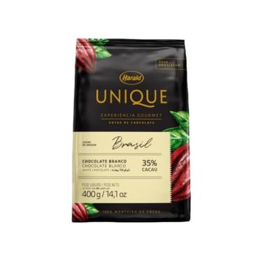 Imagem de CHOCOLATE EM GOTAS BRANCO 35% UNIQUE 400G - HARALD