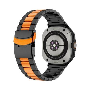 Imagem de Pulseira De Aço Inoxidável Luxuosa De 47mm Para Samsung Galaxy Watch U