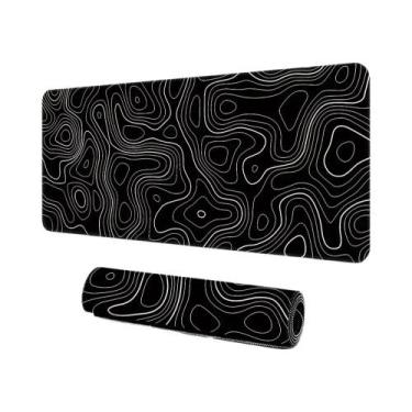 Imagem de Mouse Pad Grande Antiderrapante Para Jogos Com Bordas Costuradas, Tape