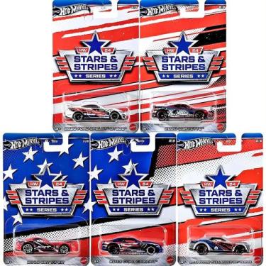 Imagem de Coleção De Carrinhos Hot Wheels Set Hw 24 Star And Stripes - Mattel