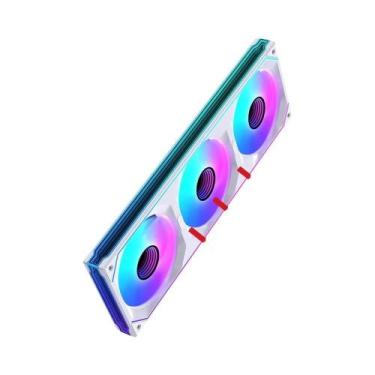 Imagem de Ventoinha ARGB Siamese Para PC LOVINGCOOL Com Display Digital E Efeito