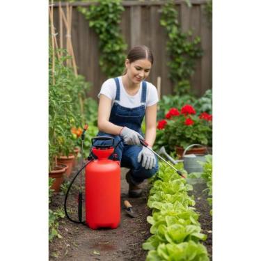 Imagem de 2x Pulverizador Manual 8L: Bico Ajustável, Válvula Segurança - Congrat