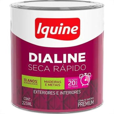 Imagem de Tinta Esmalte Premium Iquine Dialine Seca Rapido 750Ml Branco Neve