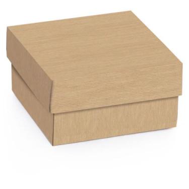 Imagem de Caixa para Presente com Tampa Mini Quadr.kraft P 6,5X6,5X3,5 - Cromus