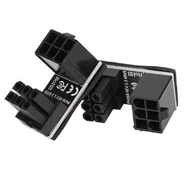 Imagem de Adaptador ATX de 6 pinos, Adaptador de energia de excelente acabamento Desempenho de abrasão para computador para casa para gráficos de mesa(Esponja)