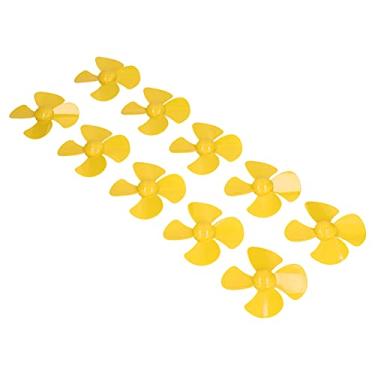 Imagem de Hélice de 4 Lâminas, Hélices de Barco XR-147 60mm Diâmetro Durável para Modelo de Carro de Controle Remoto(amarelo)