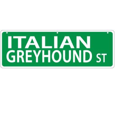 Imagem de Imagine This Placa de rua italiana Greyhound