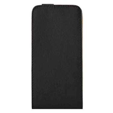 Imagem de Capa ultrafina para Microsoft Lumia 850 vertical, capa de couro com fivela magnética (preto) capa traseira para telefone (cor preta)