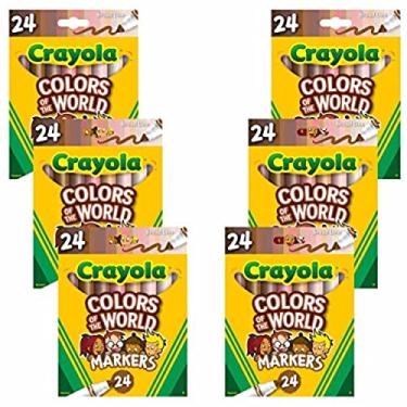 Imagem de Crayola Colors of The World Markers 24 Pack, Skin Tone Markers, 24