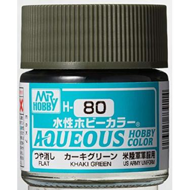 Imagem de Mr. Hobby Flat Cáqui Verde Gunze GSI Aquoso Cor 10 ml Garrafa # H80