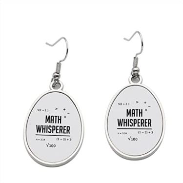Imagem de Brinco Math Whisperer – Brincos com pingente de matemática para meninas – Presente de festa de aniversário dos namorados, Metal, Sem pedras preciosas