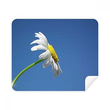 Imagem de Pano de limpeza de tela branco lindo girassol azul céu 2 peças tecido de camurça