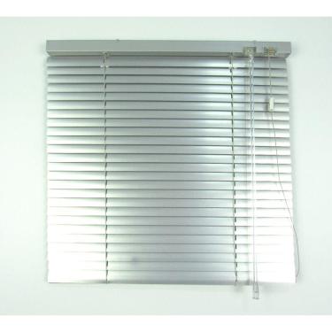 Imagem de Persiana Horizontal 25Mm Alumínio Crisdan Largura 1,80 X 1,30 Altura Prata