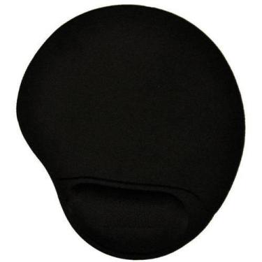 Imagem de Mouse Pad Gel com Apoio Descanso de Pulso Médio Preto