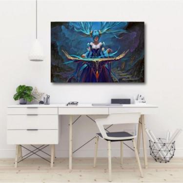 Imagem de Quadro decorativo League Of Legends - Jogos - Tela em Tecido 2