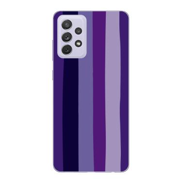 Imagem de Capa Case Capinha Samsung Galaxy A72 Arco Iris Roxo