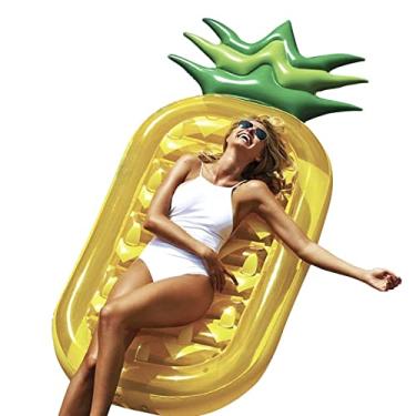Imagem de Flutuadores infláveis para abacaxi | Piscina Brinquedos Colchão Inflável Flutuante,Brinquedos aquáticos para festa na piscina para crianças gigante piscina flutuante lounge adulto Ypeng
