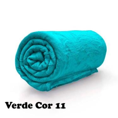 Imagem de Manta Cobertor Casal Microfibra Lisa 1.80 X 2.00 Verde - Bell