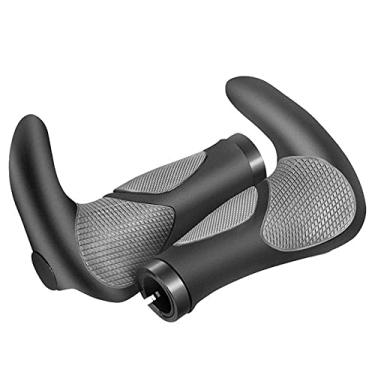 Imagem de Punho de guidão de bicicleta Antiderrapante Vice Handle Bilateral Trava de borracha Mountain Bike Guidão de buzina para mountain bike, bicicleta de estrada