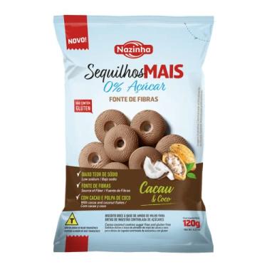 Imagem de Biscoito Sequilhos Mais Cacau e Coco Zero Açúcar 120g