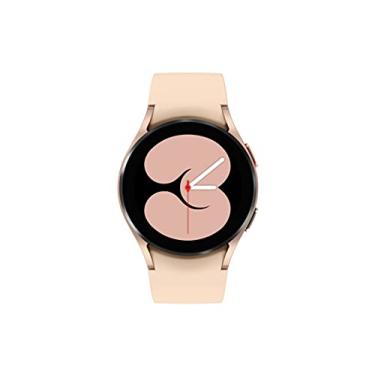 Imagem de SAMSUNG Smartwatch Galaxy Watch 4 40 mm com monitor ECG para saúde, fitness, corrida, ciclos de sono, detecção de quedas GPS, Bluetooth, versão dos EUA, SM-R860NZDAXAA, ouro rosa