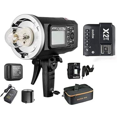 Imagem de Godox AD600BM Bowens Mount 600Ws com Godox X2T-N Trigger GN87 HSS Outdoor Flash com 2.4G Wireless X System, Bateria 8700mAh, W/Godox CB-09 Bolsa de Transporte e Godox PB-600 Portátil Flash Bag