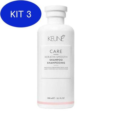 Imagem de Kit 3 Keune Care Keratin Smooth - Shampoo 300ml