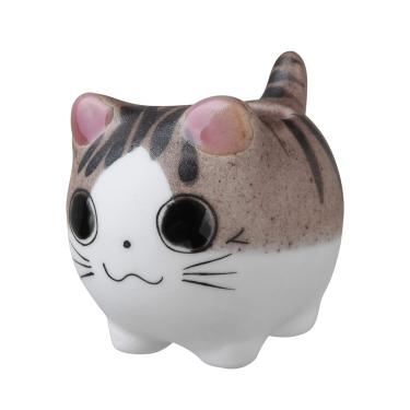 Imagem de Mini vaso de cerâmica em forma de animal em formato de animal para decoração de casa, vaso de flores, planta em forma de gato para planta suculenta/flor de cacto (adorável) da Bluecell