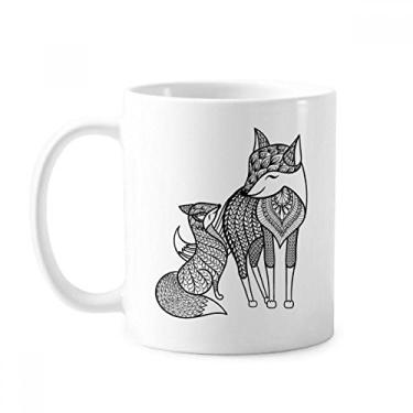 Imagem de Caneca Paint Fox Friend Company cerâmica cerâmica café porcelana xícara louça